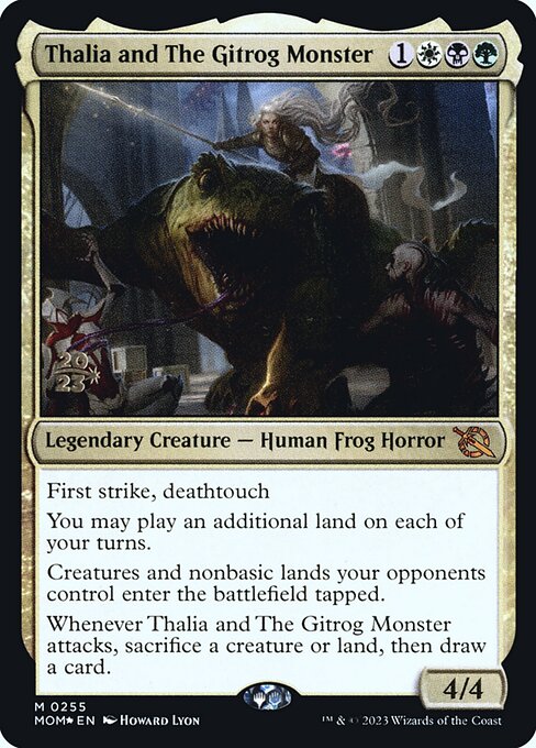 Thalia and The Gitrog Monster (255s) [March of the Machine Promos]