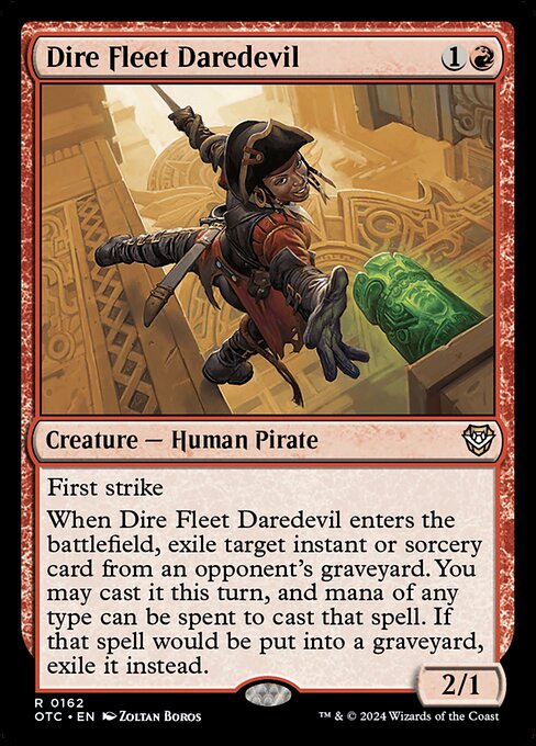 Dire Fleet Daredevil (162) [Outlaws of Thunder Junction Commander]