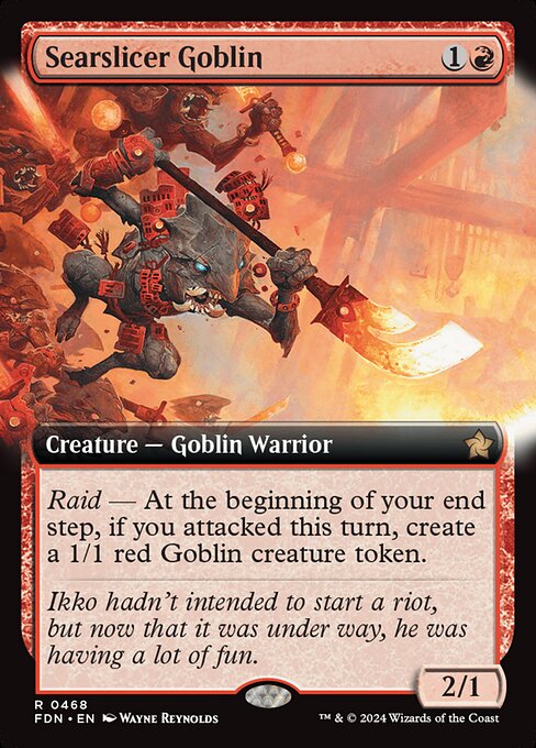 Searslicer Goblin (Extended Art) (468) [Foundations]