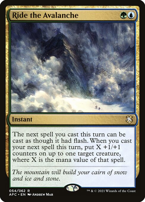Ride the Avalanche (54) [Forgotten Realms Commander]