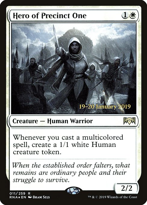 Hero of Precinct One (11s) [Ravnica Allegiance Promos]