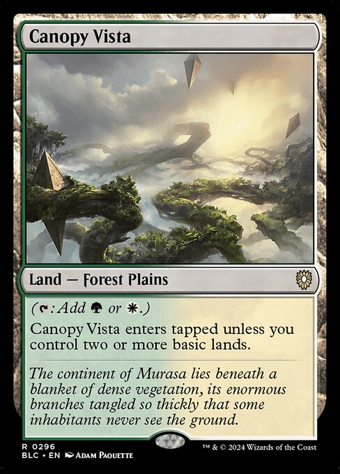 Canopy Vista (296) [Bloomburrow Commander]