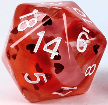 Roll 4 Initiative Lovestruck XL D20 30mm image 0