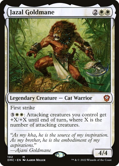 Jazal Goldmane (102) [Dominaria United Commander]