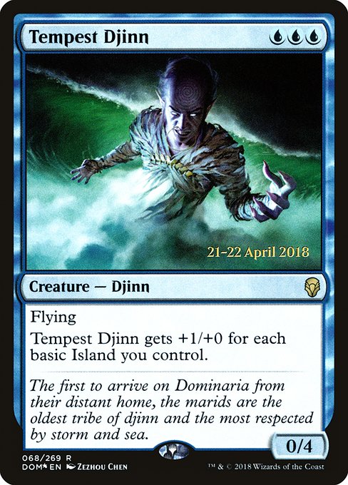 Tempest Djinn (68s) [Dominaria Promos]
