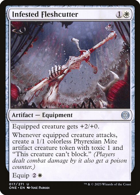 Infested Fleshcutter (17) [Phyrexia: All Will Be One]