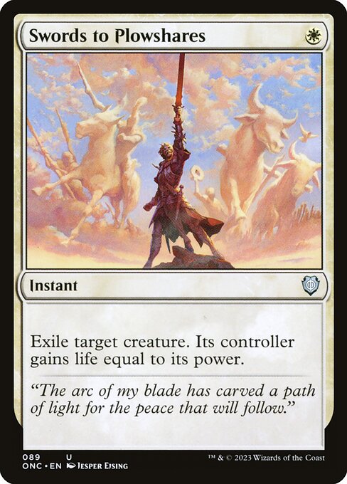 Swords to Plowshares (89) [Phyrexia: All Will Be One Commander]