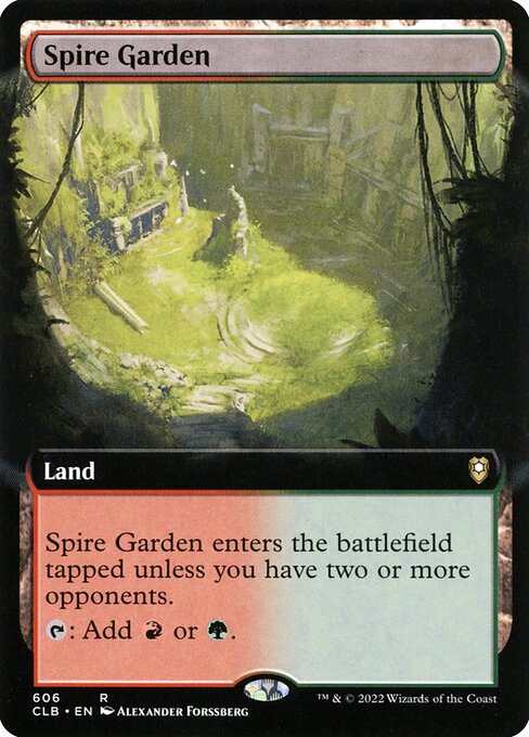 Spire Garden (606) [Commander Legends: Battle for Baldur's Gate] [Extended Art]