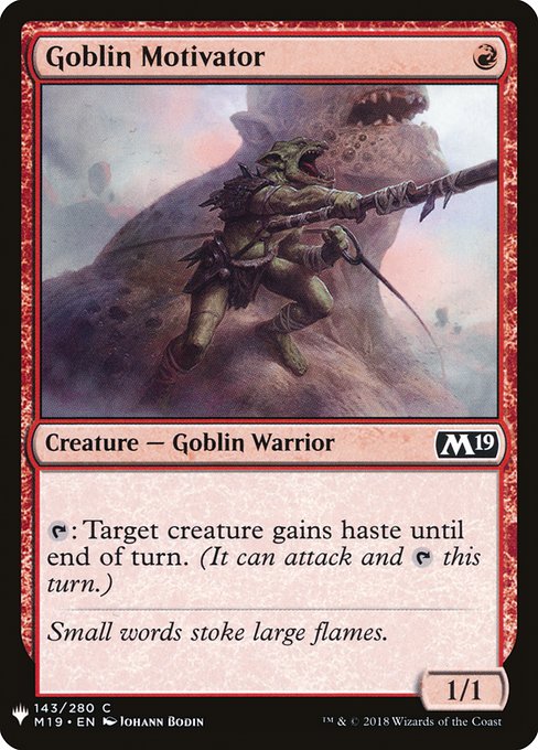 Goblin Motivator (M19-143) [The List]
