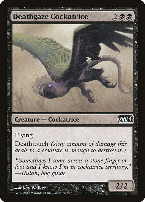 Deathgaze Cockatrice (94) [Magic 2014]