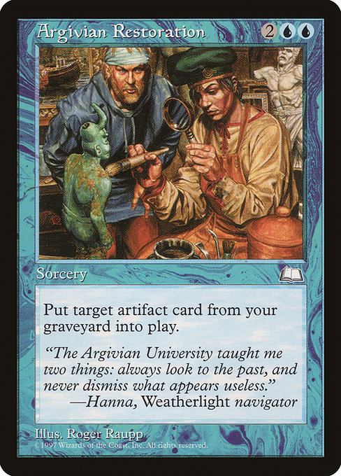 Argivian Restoration (34) [Weatherlight]
