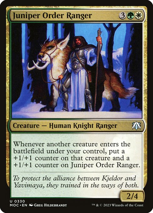 Juniper Order Ranger (330) [March of the Machine Commander]