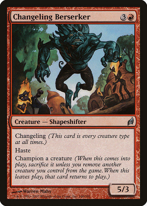 Changeling Berserker (160) [Lorwyn]