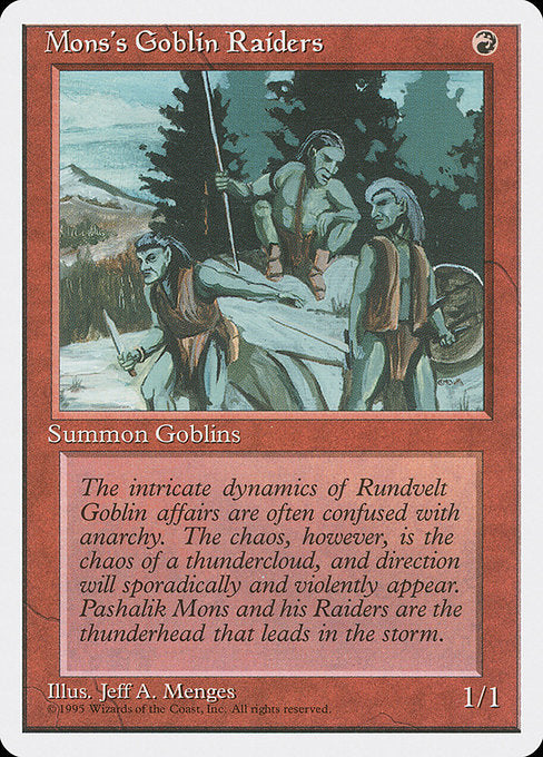 Mons's Goblin Raiders (213) [Fourth Edition]