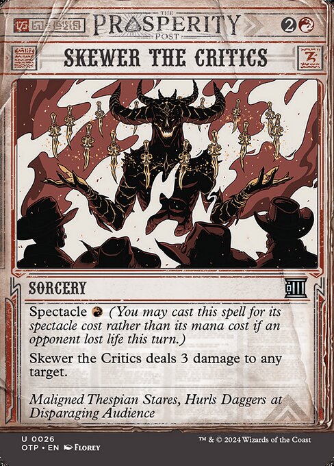 Skewer the Critics (26) [Breaking News]