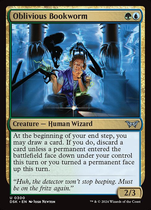 Oblivious Bookworm (300) [Duskmourn: House of Horror]