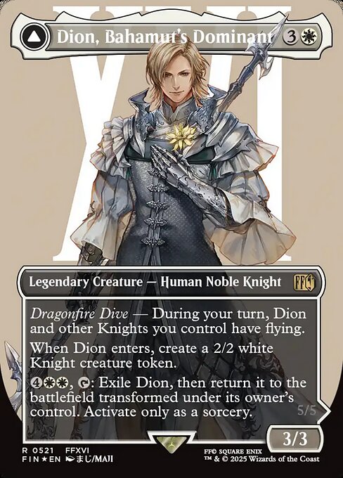 Dion, Bahamut's Dominant // Bahamut, Warden of Light (521) [Final Fantasy]
