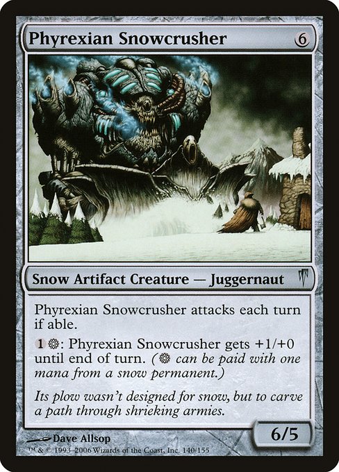 Phyrexian Snowcrusher (140) [Coldsnap]