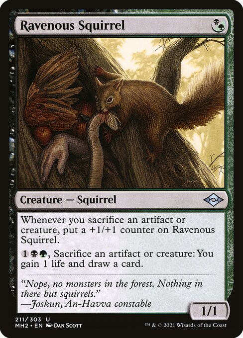 Ravenous Squirrel (211) [Modern Horizons 2]