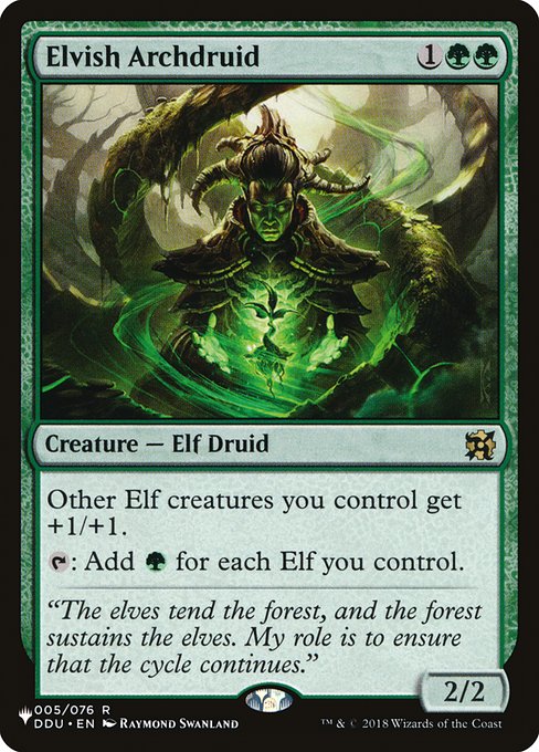 Elvish Archdruid (DDU-5) [The List]