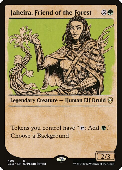 Jaheira, Friend of the Forest (409) [Commander Legends: Battle for Baldur's Gate] [Showcase]