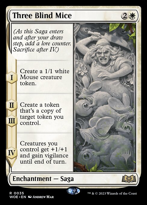 Three Blind Mice (35p) [Wilds of Eldraine Promos]