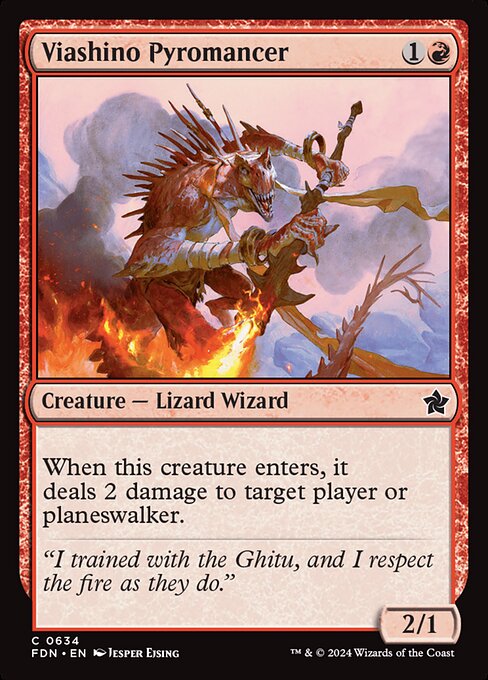 Viashino Pyromancer (634) [Foundations]