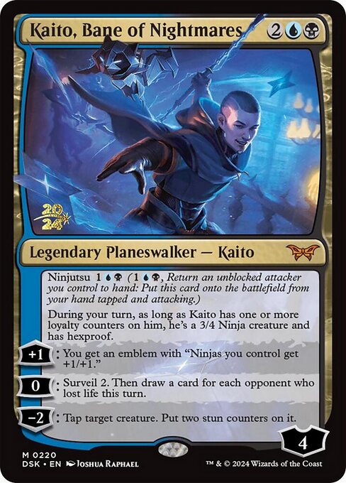 Kaito, Bane of Nightmares (220s) [Duskmourn: House of Horror Promos]