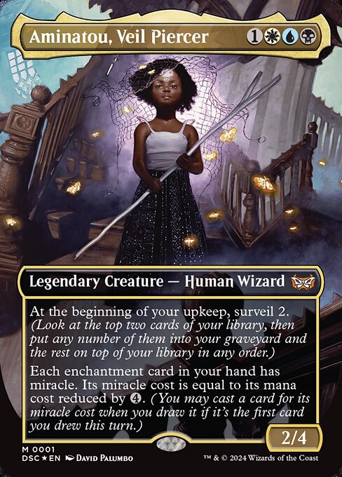 Aminatou, Veil Piercer (1) [Duskmourn: House of Horror Commander]