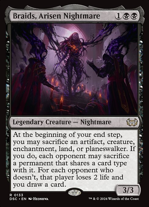 Braids, Arisen Nightmare (133) [Duskmourn: House of Horror Commander]