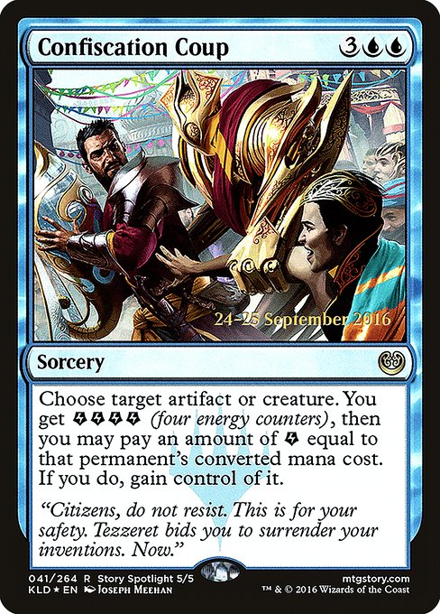 Confiscation Coup (41s) [Kaladesh Promos]