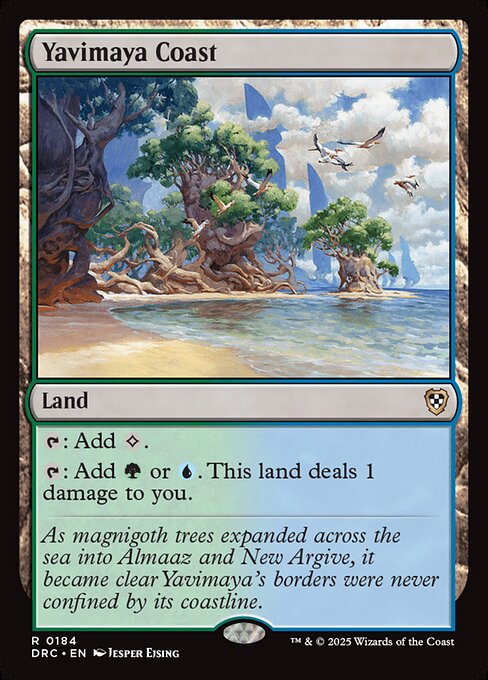 Yavimaya Coast (184) [Aetherdrift Commander]