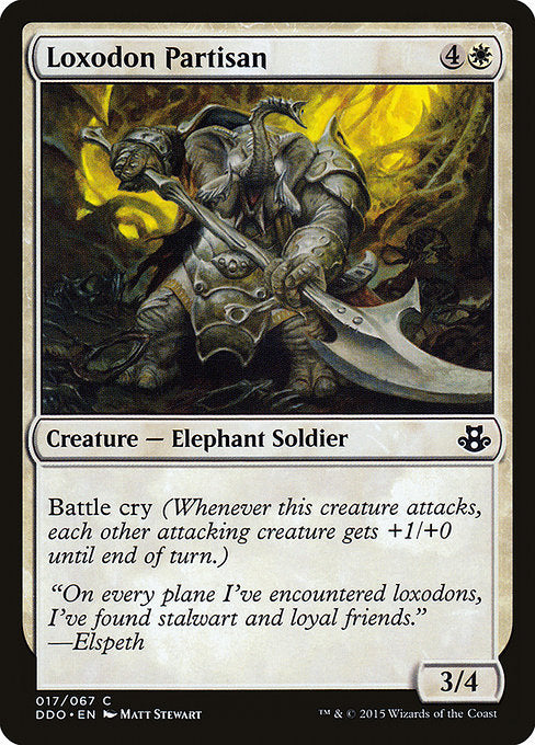 Loxodon Partisan (17) [Duel Decks: Elspeth vs. Kiora]