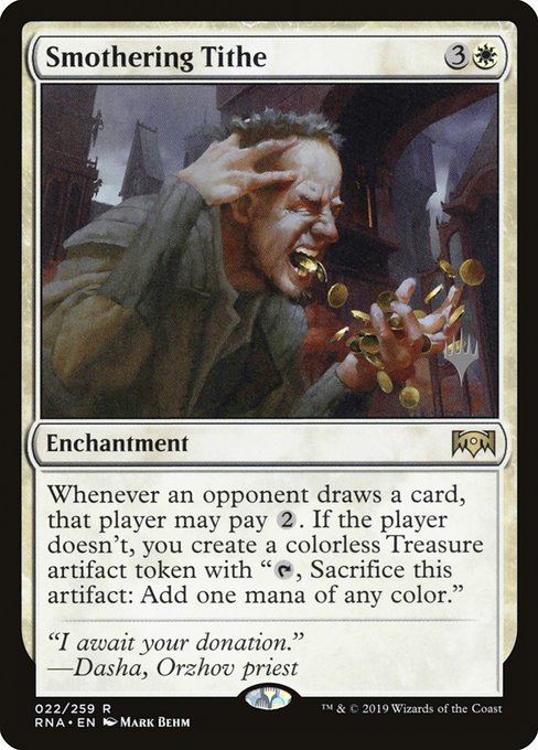 Smothering Tithe (22p) [Ravnica Allegiance Promos]