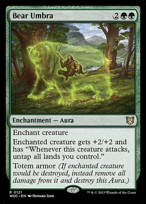Bear Umbra (121) [Wilds of Eldraine Commander]