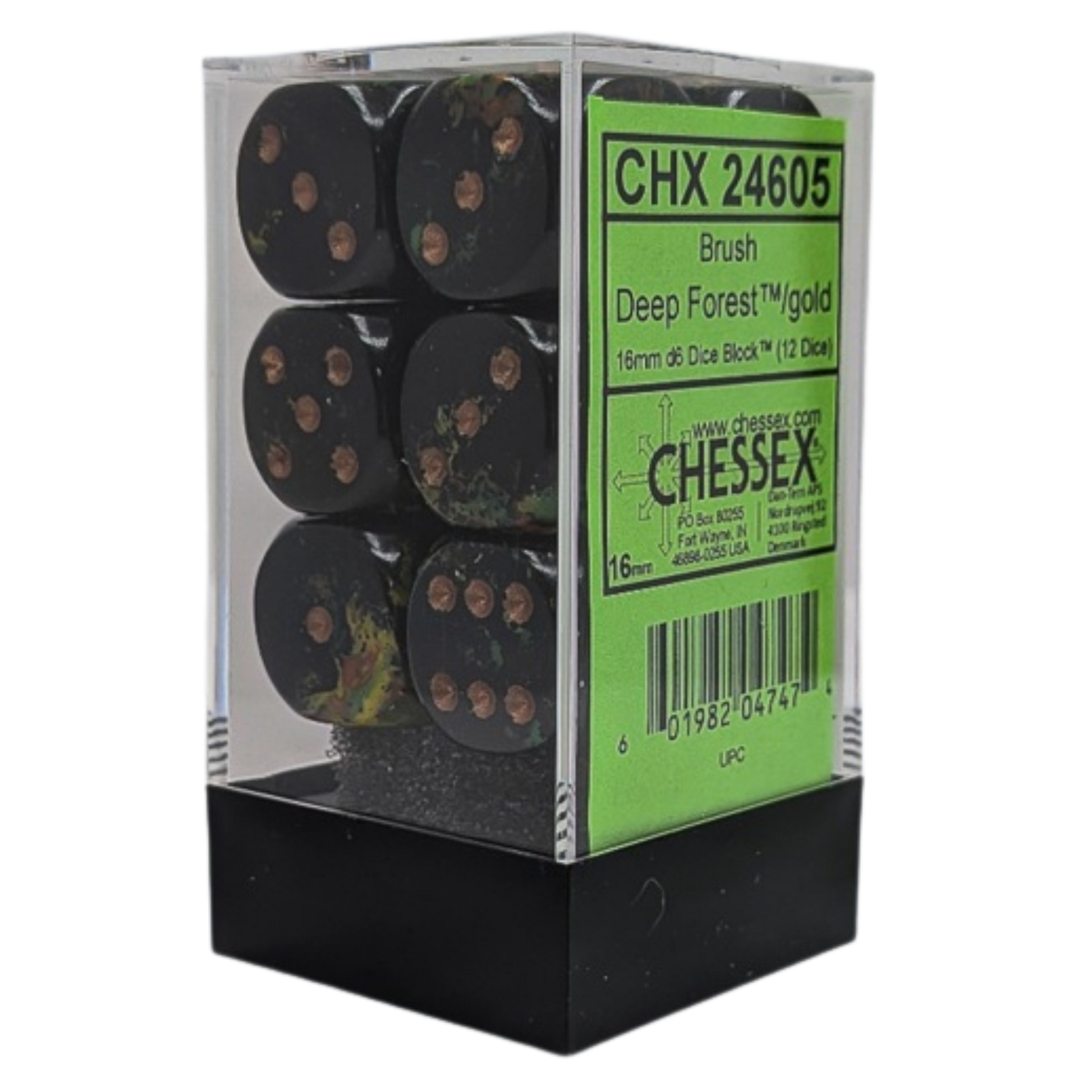 CHX24605 Brush 12D6 Forest/Gold 16MM