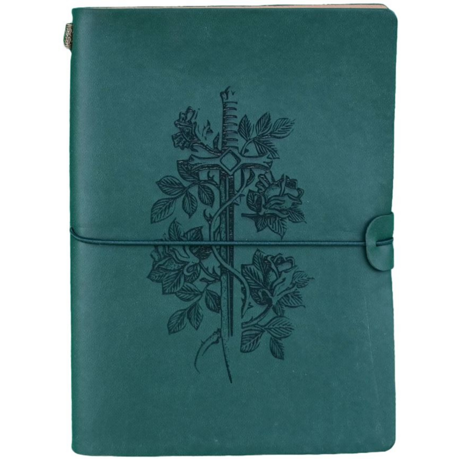 Character Journal (Green) - Sword and Rose