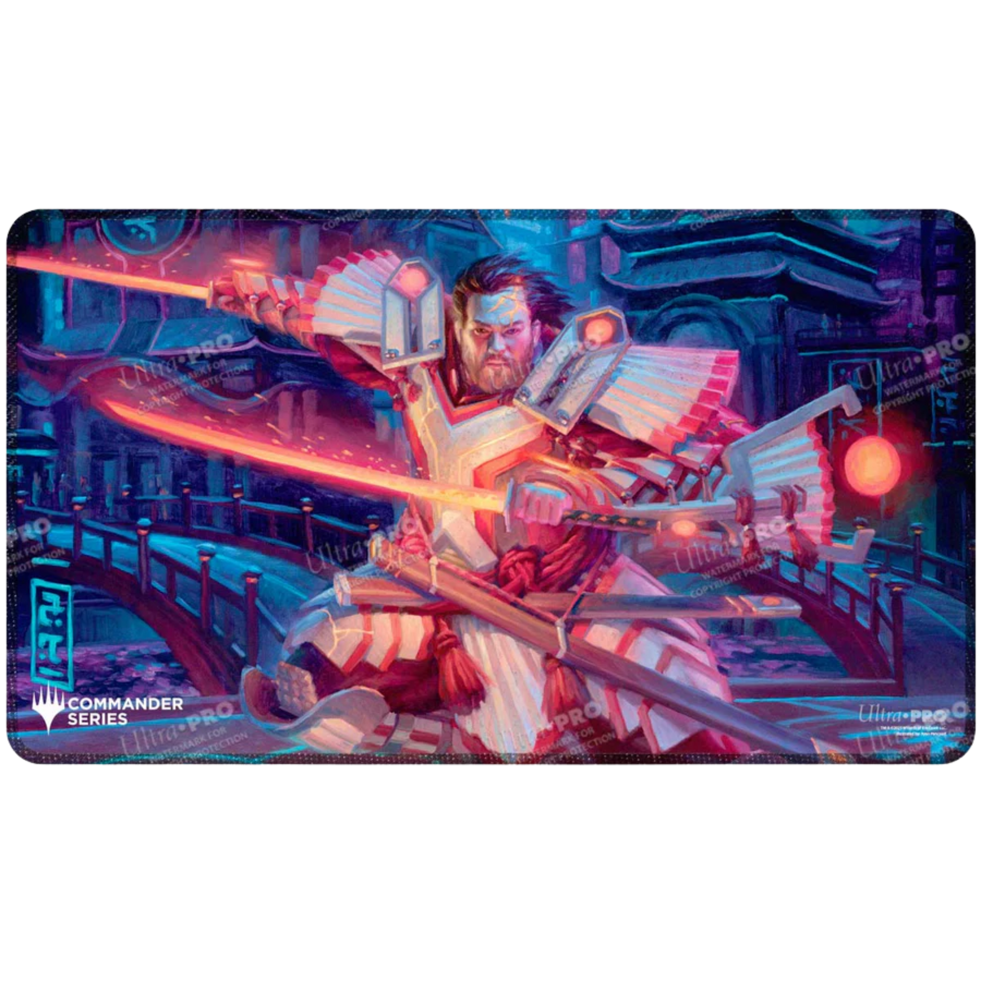 Commander Series #5 - Three Color Wedge - Isshin Stitched Playmat
