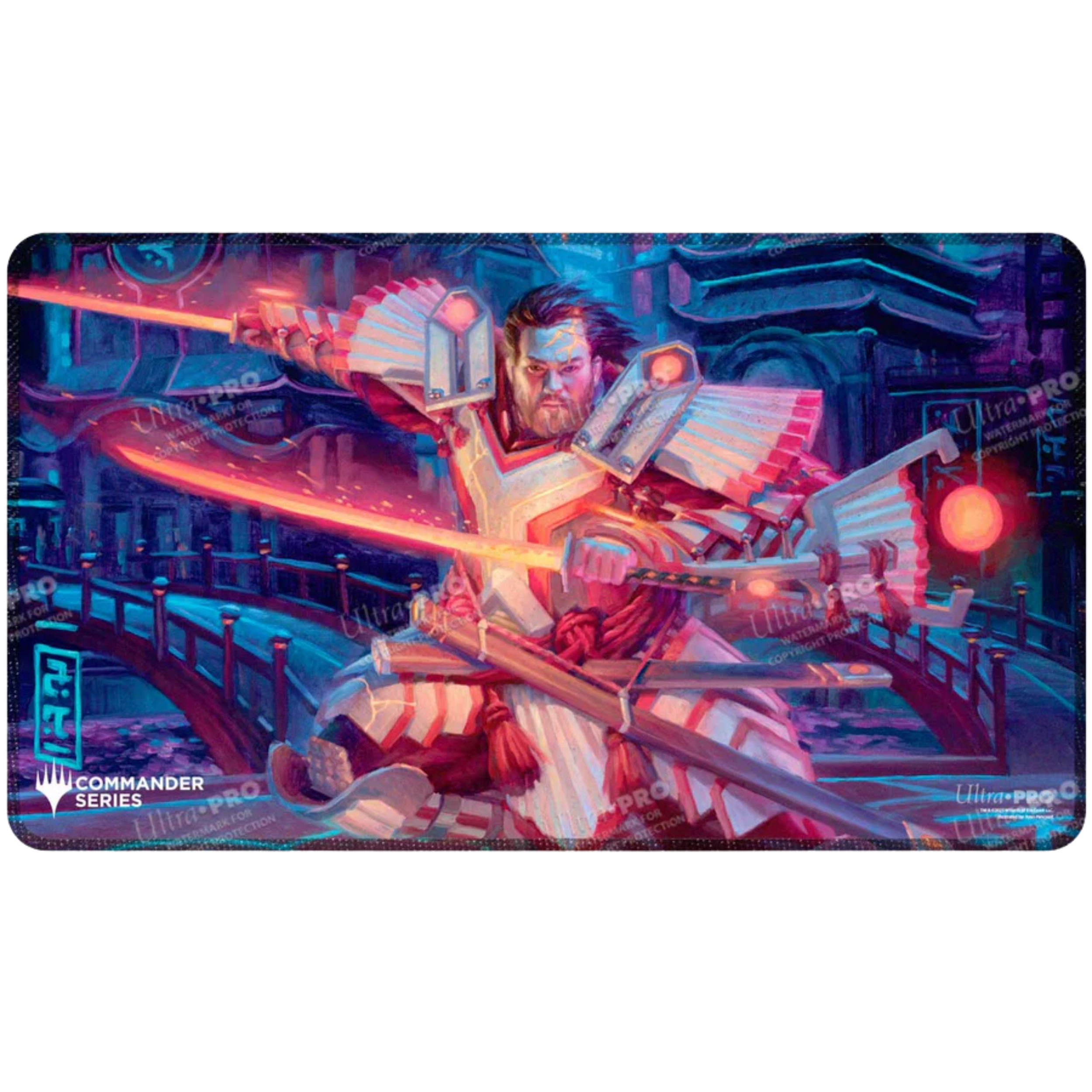 Commander Series #5 - Three Color Wedge - Isshin Stitched Playmat