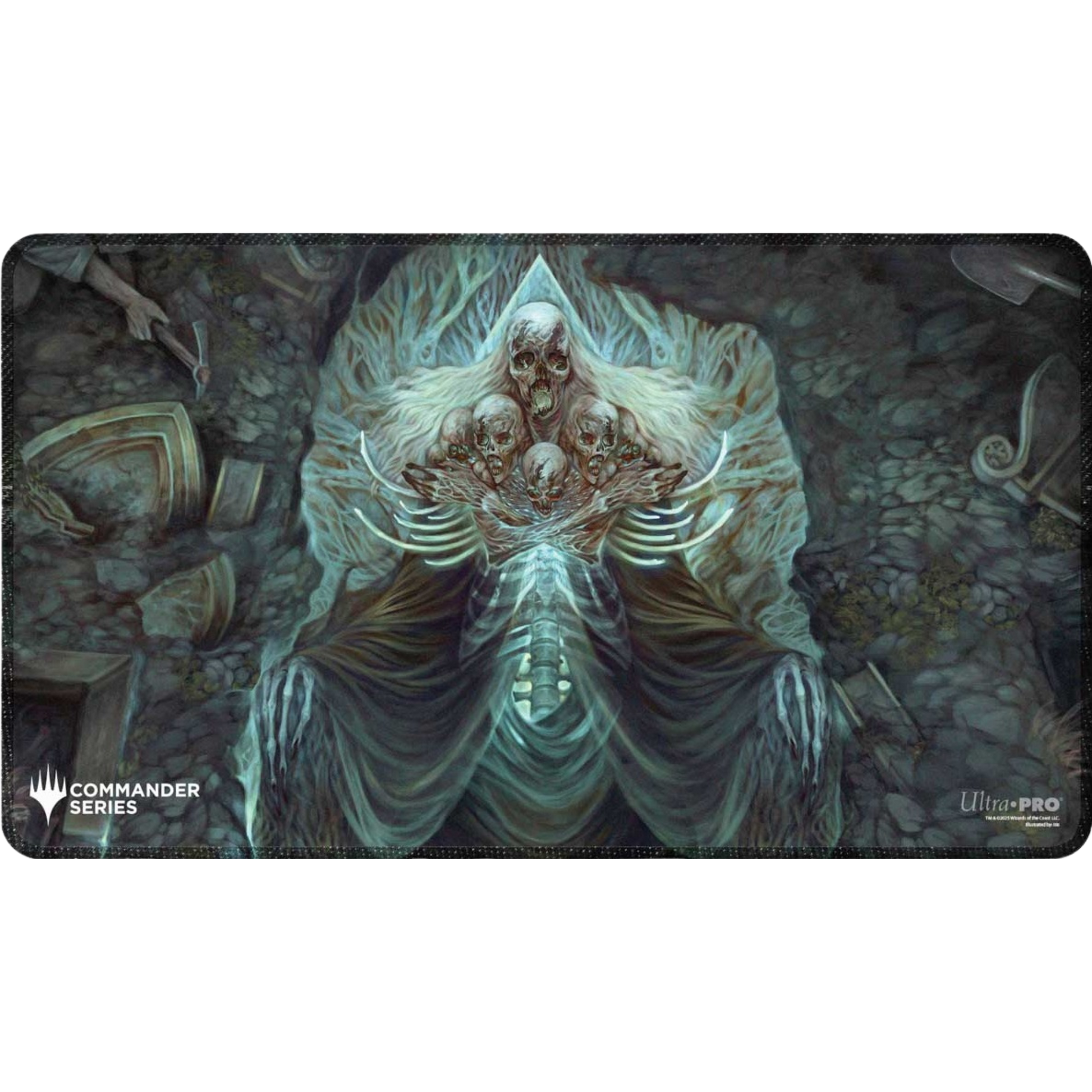 Commander Series #5 - Three Color Wedge - Myrkul Stitched Playmat for Magic: The Gathering (Copy) (Copy)