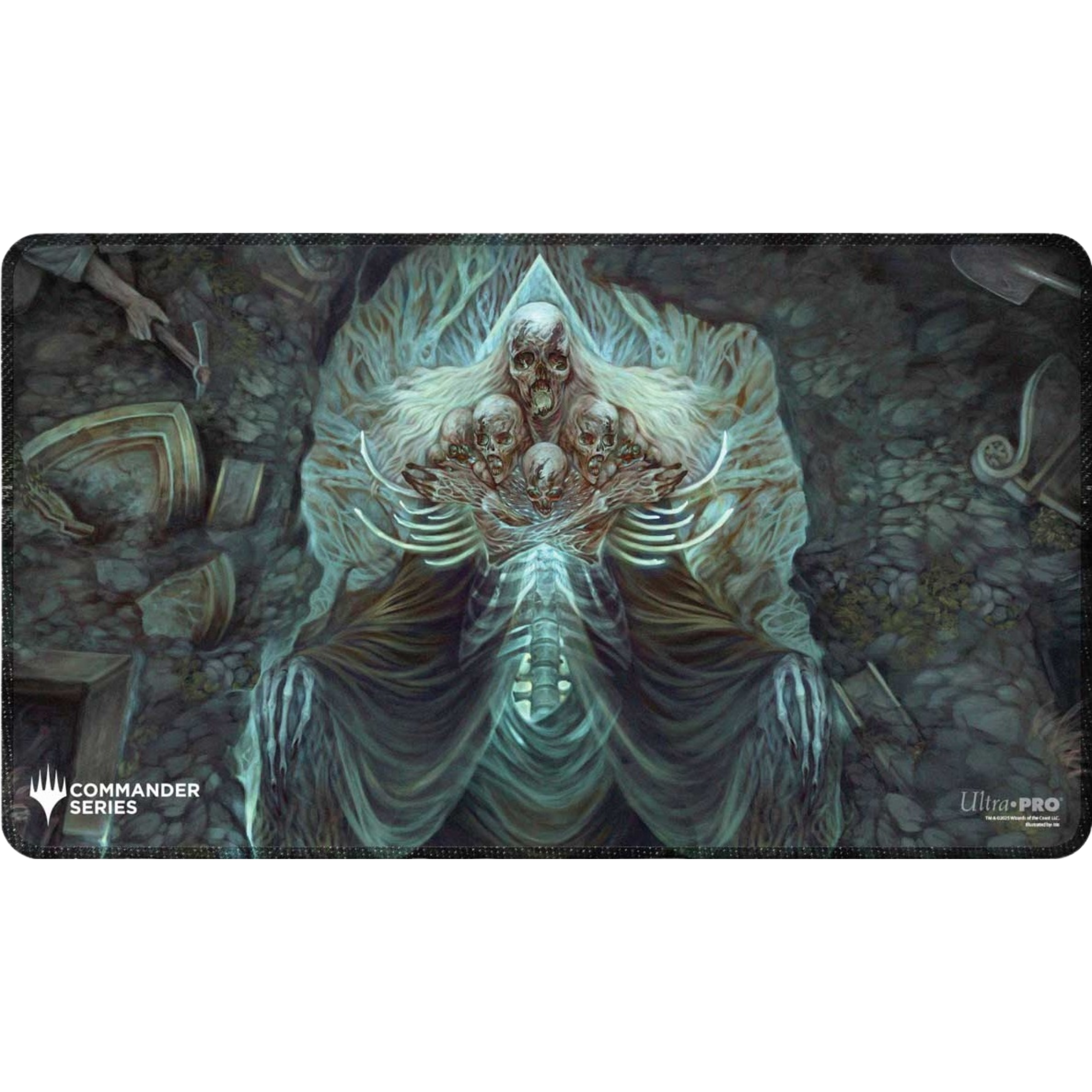 Commander Series #5 - Three Color Wedge - Myrkul Stitched Playmat for Magic: The Gathering (Copy) (Copy)