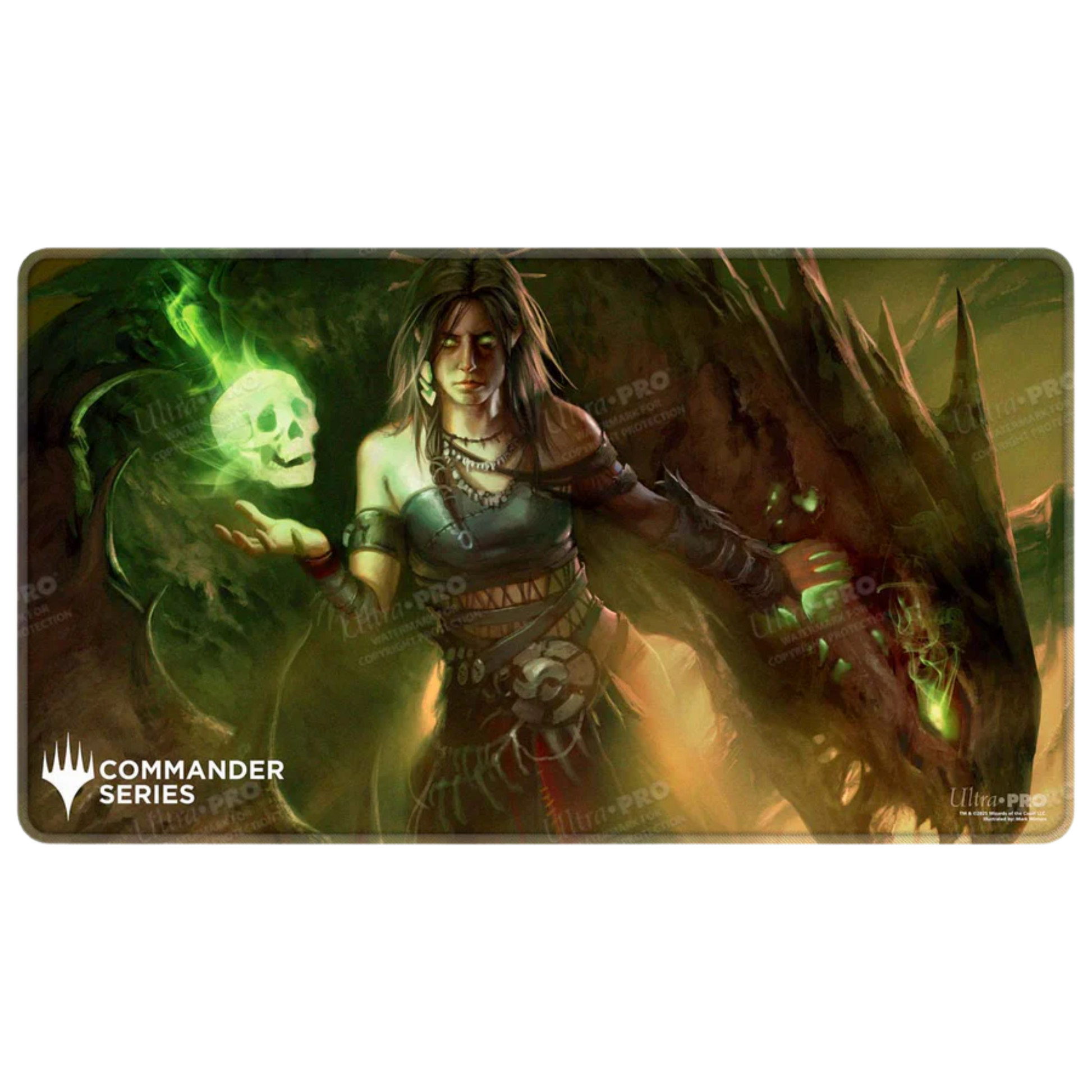 Commander Series #7 Meren of Clan Nel Toth Stitched Playmat