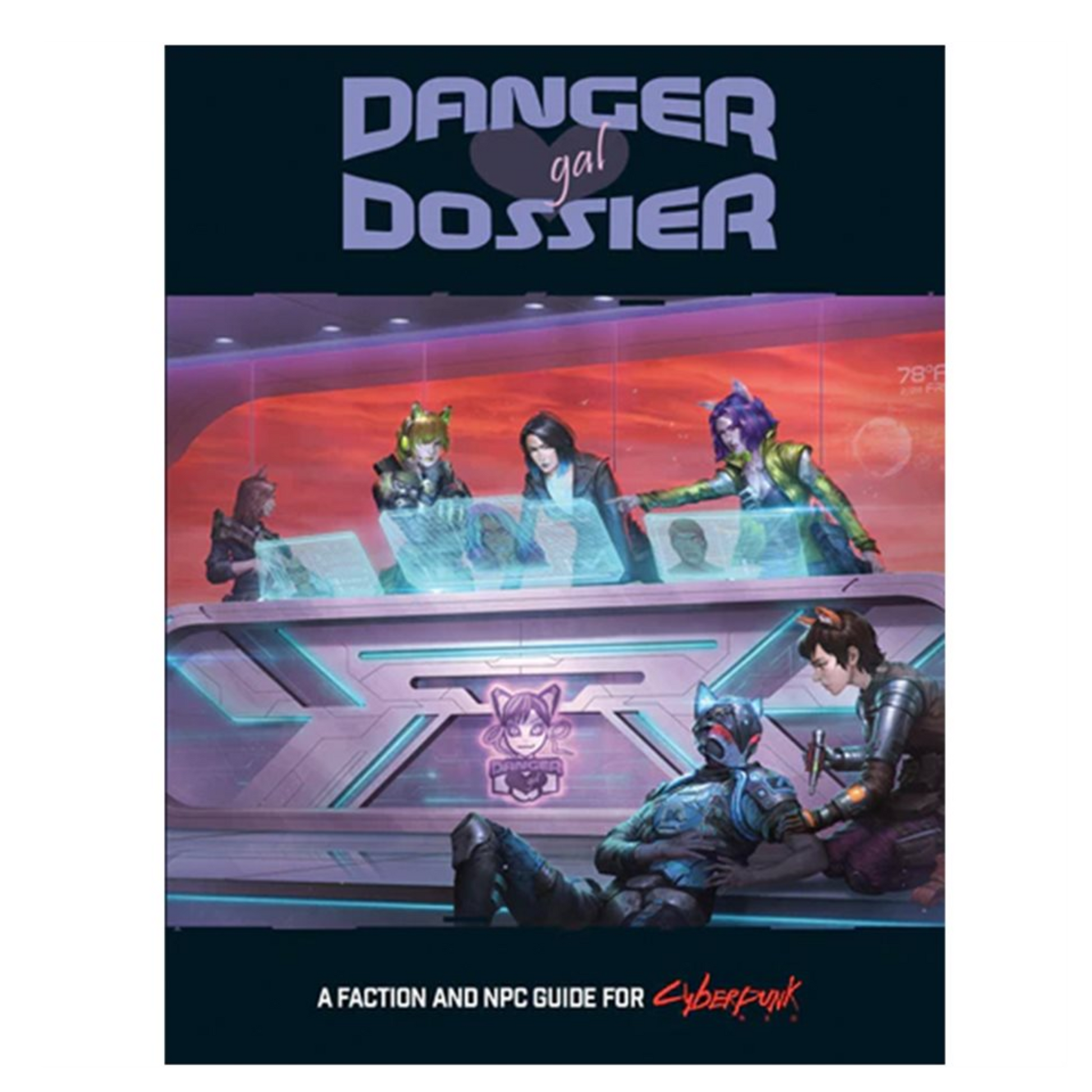 Cyberpunk Red Danger Girl Dossier Cover