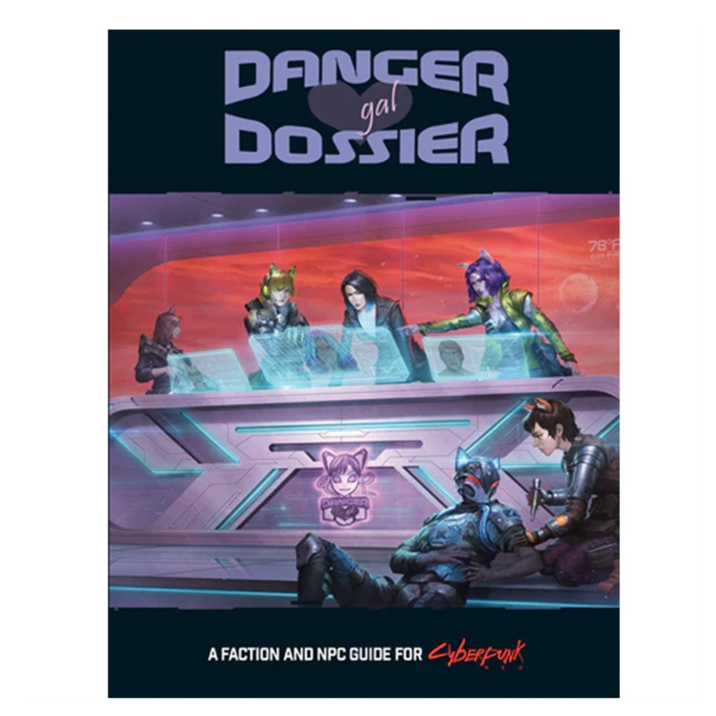 Cyberpunk Red Danger Girl Dossier Cover