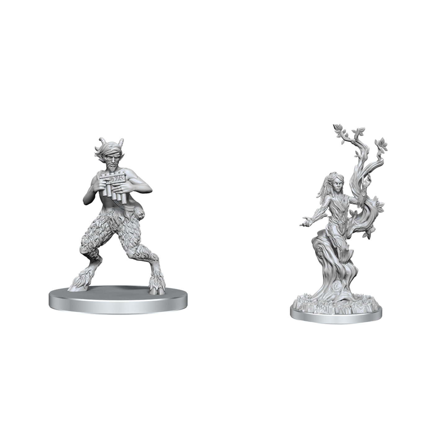 D&D Unpainted Minis: Satyr & Dryad