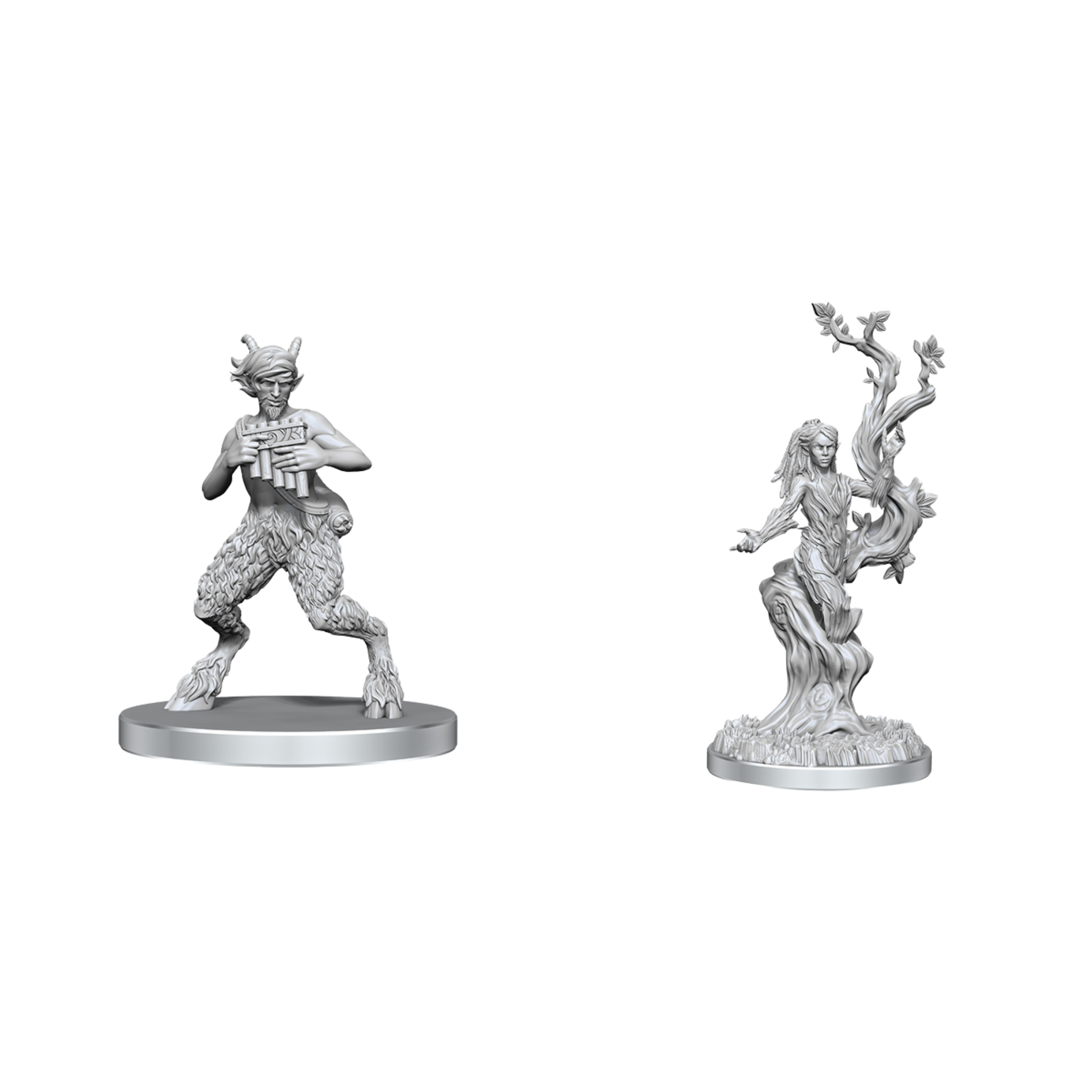 D&D Unpainted Minis: Satyr & Dryad