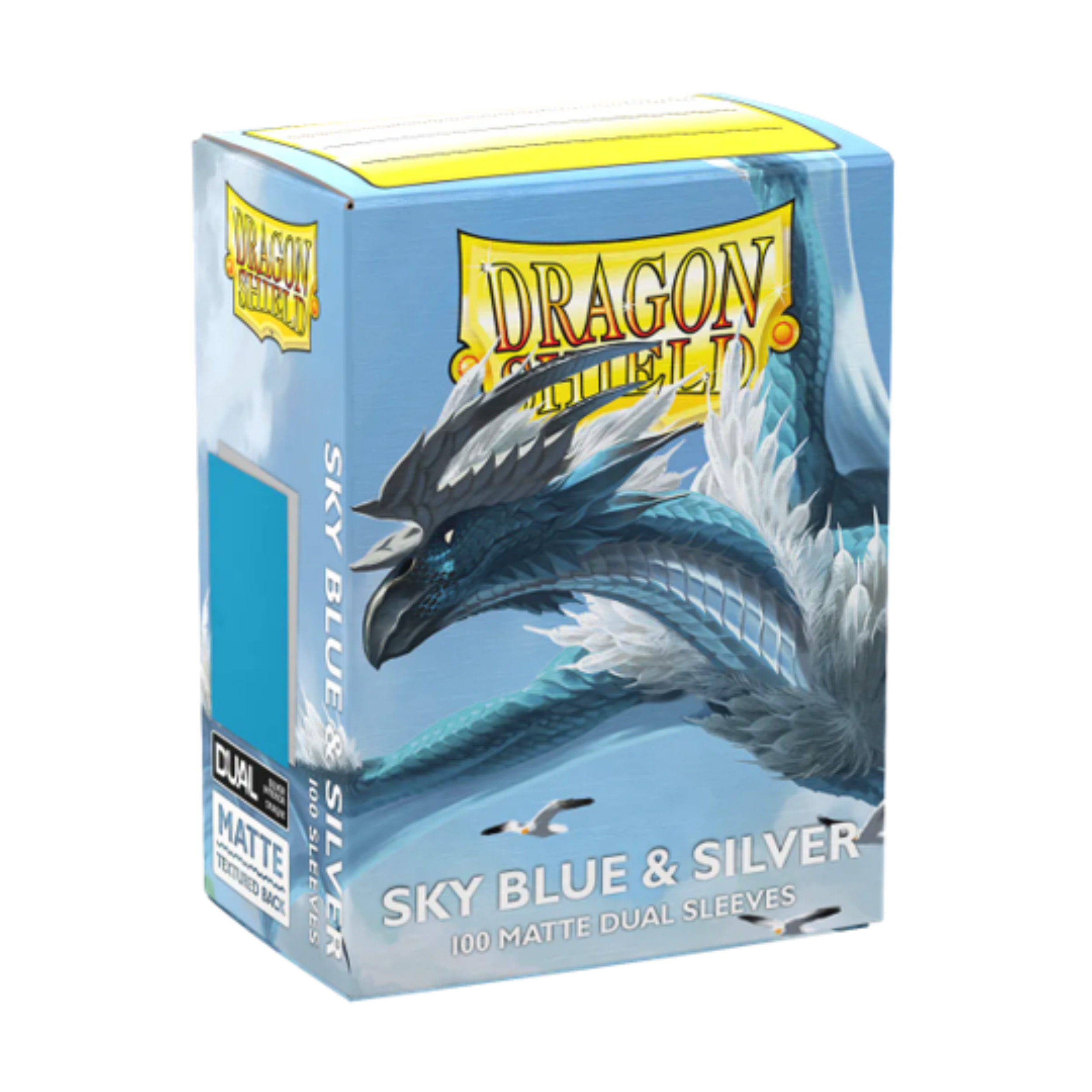 Dragon Shield Dual Matte Sky Blue and Silver