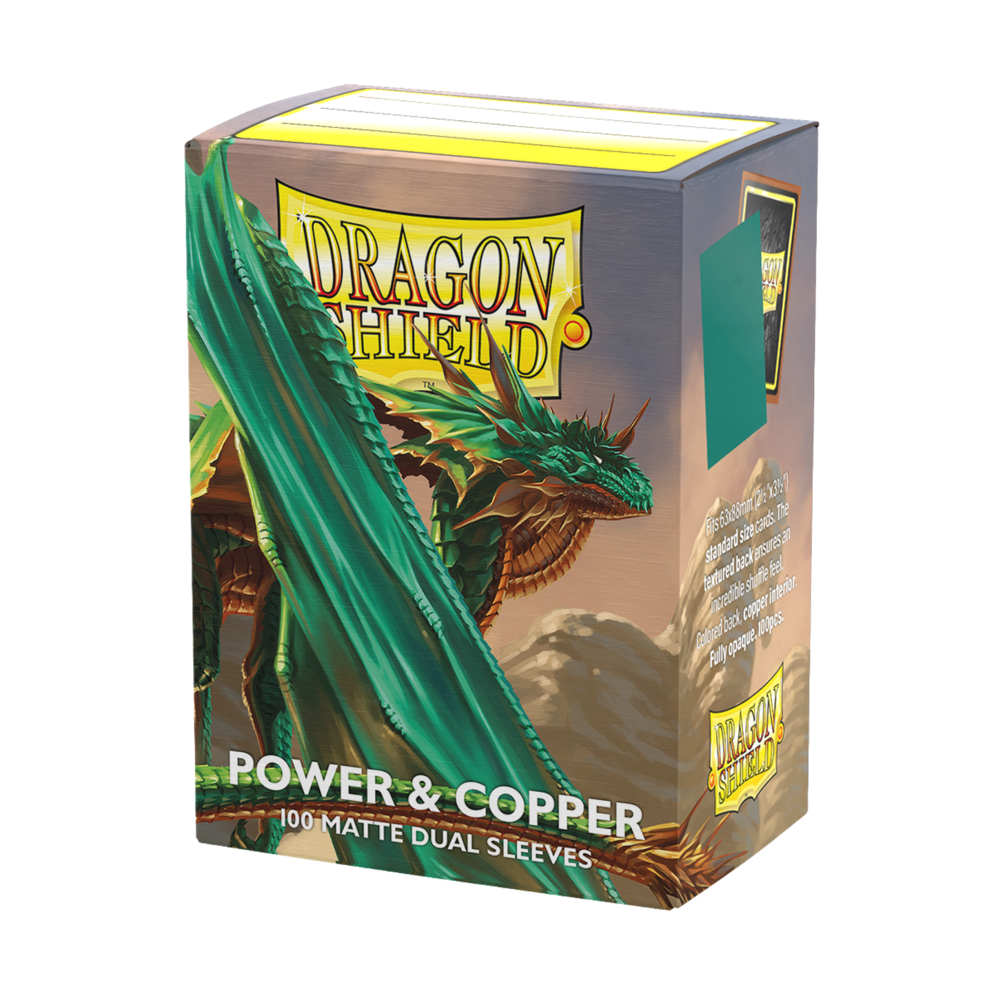 Dragon Shield Dual Matte Sleeves 100ct: Power and Copper