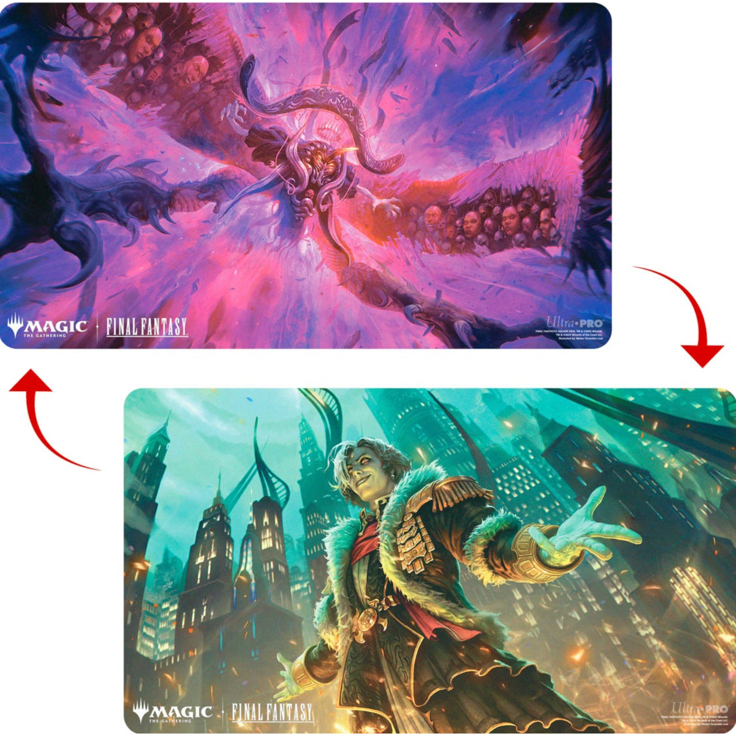 Emet-Selch, Unsundered / Hades, Sorcerer of Eld Double-Sided Playmat