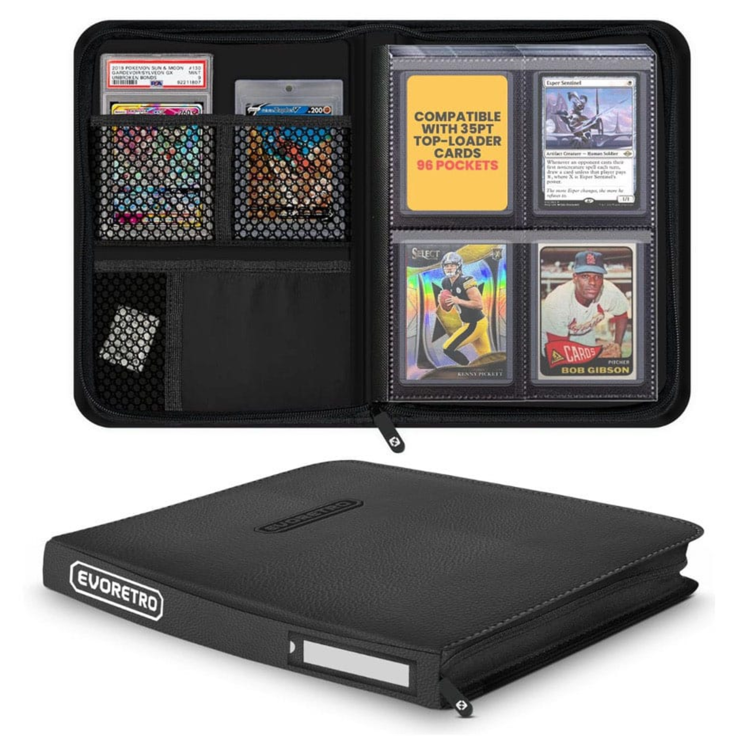 EvoRetro Shield+ 216 Topload Card Binder Black